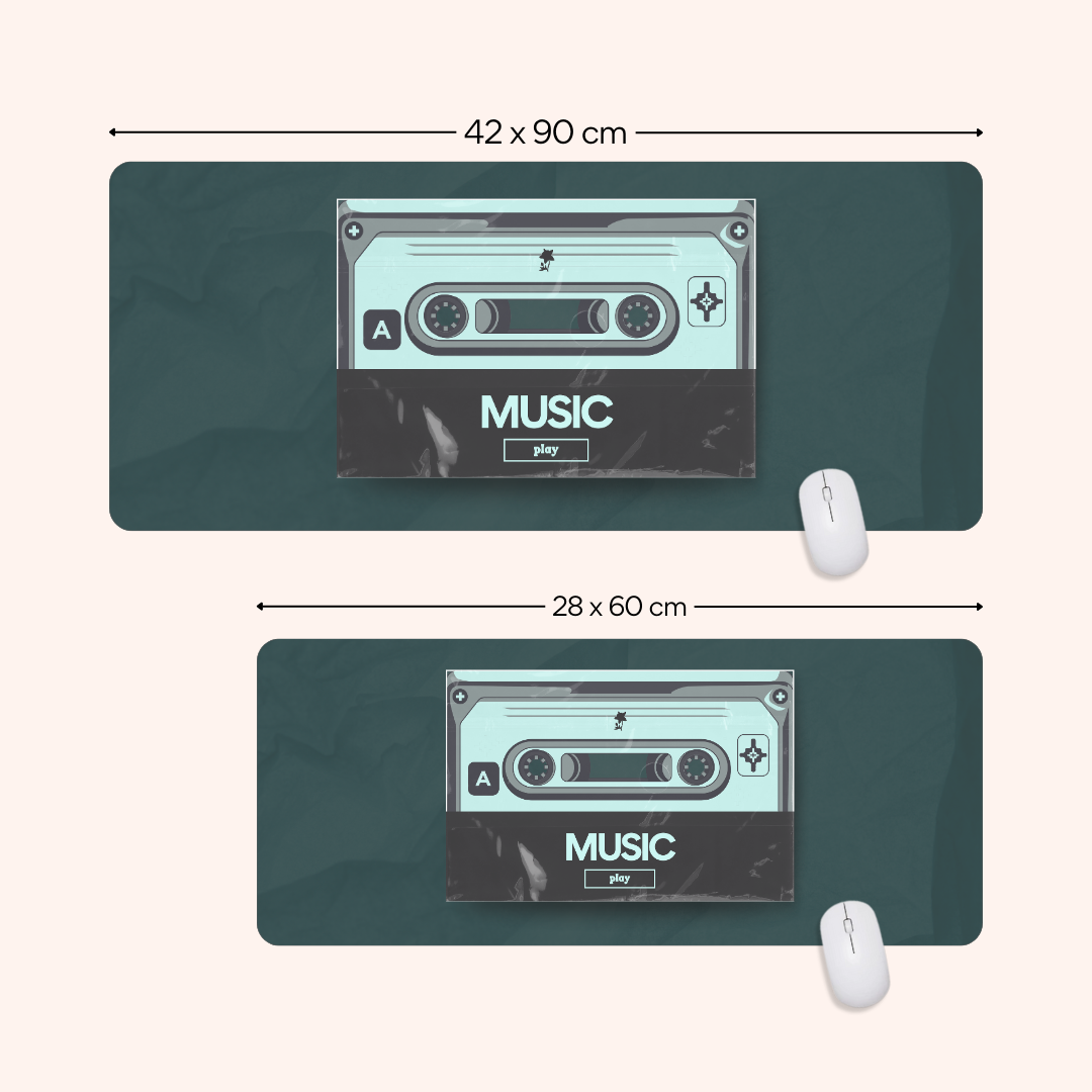 Retro Mixtape Desk Mat | HeroGrip