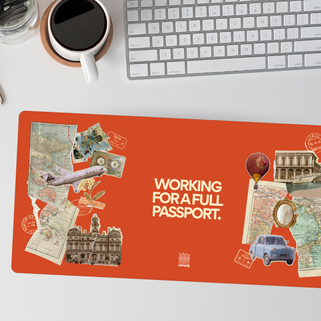 Working for a Full Passport Desk Mat | HeroGrip