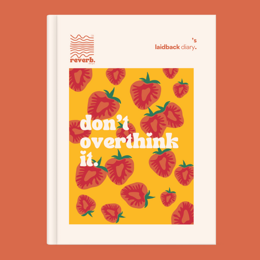 strawberry print laidback diary orange bg 2