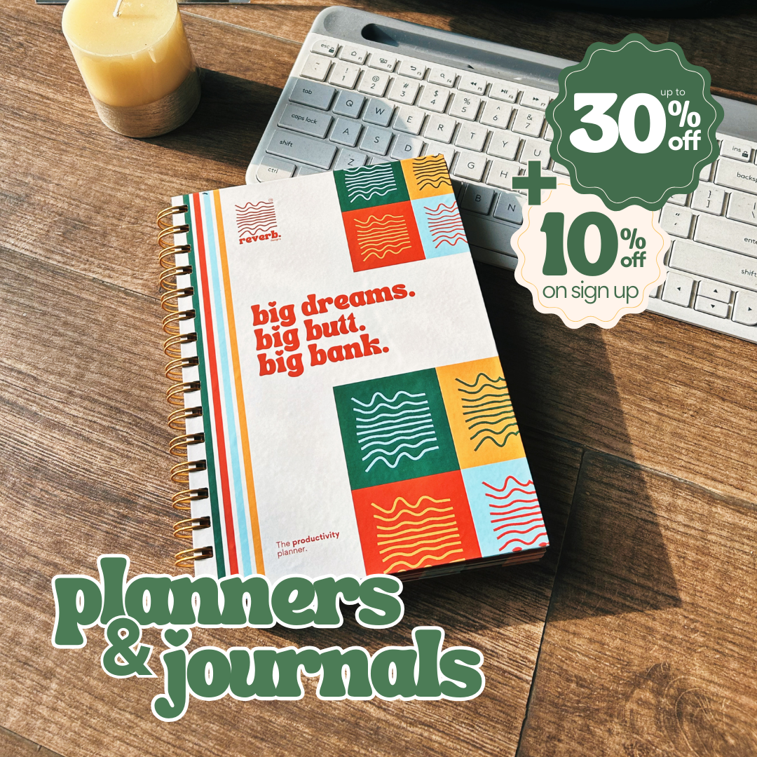 big dreams, big butt, big bank diary laid on table 3
