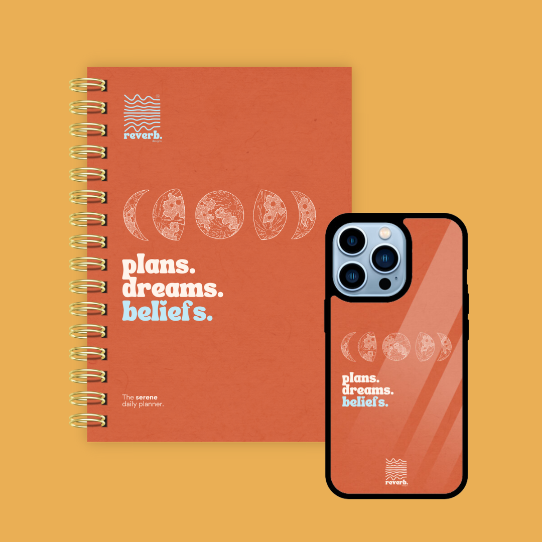 Moon Phases Phone Case and Diary