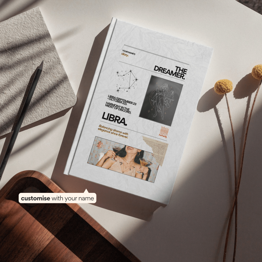 libra diary with name