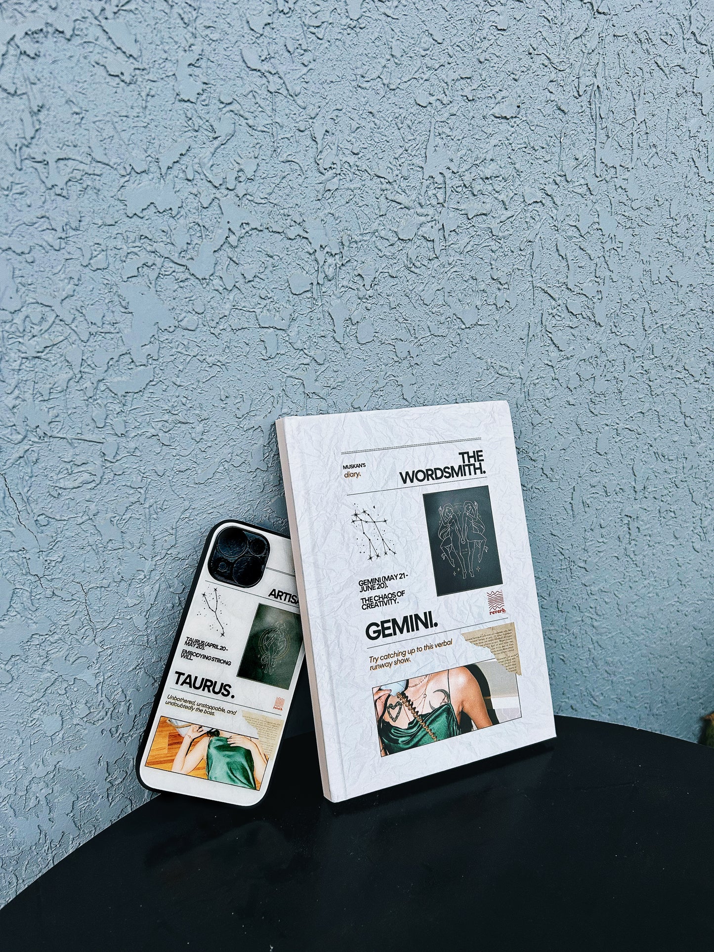 Zodiac Sign Diary and Phone Case