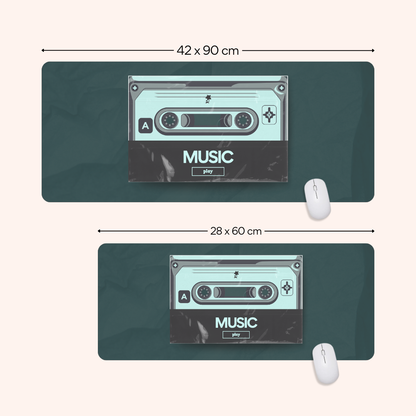 Retro Mixtape Desk Mat | HeroGrip