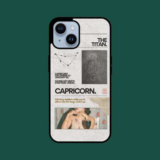 the titan iphone case capricorn green bg