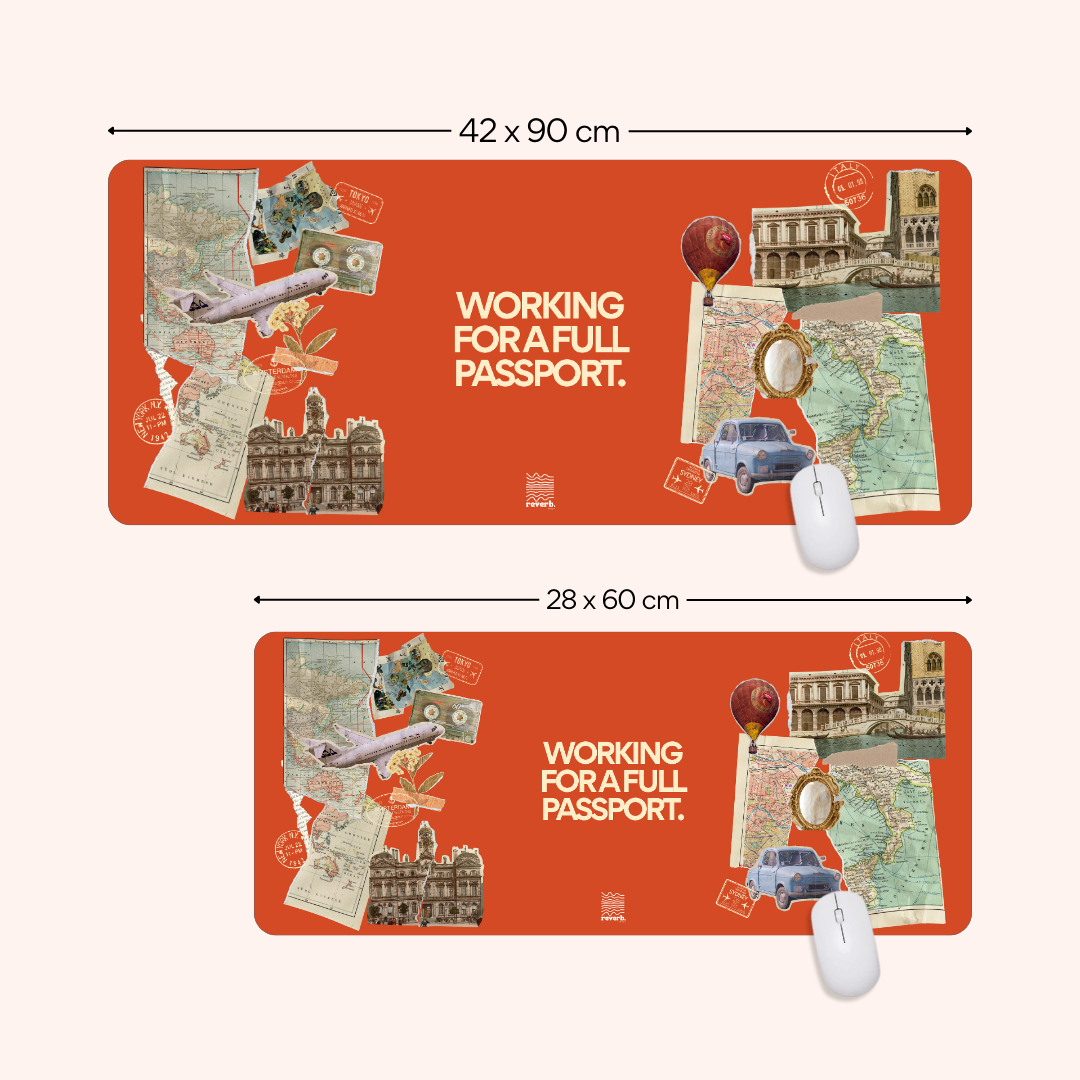 Working for a Full Passport Desk Mat | HeroGrip