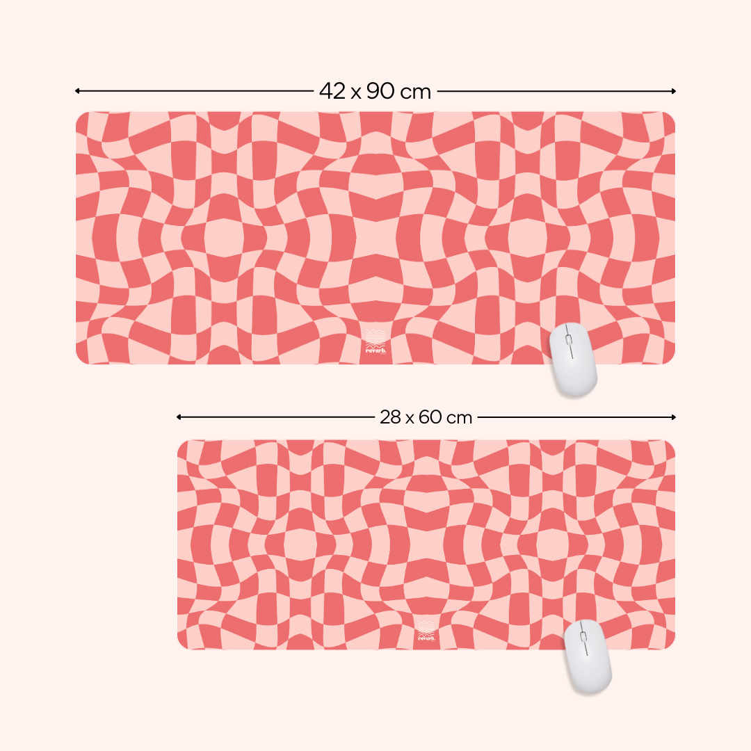 Modern Checker Design Desk Mat | HeroGrip