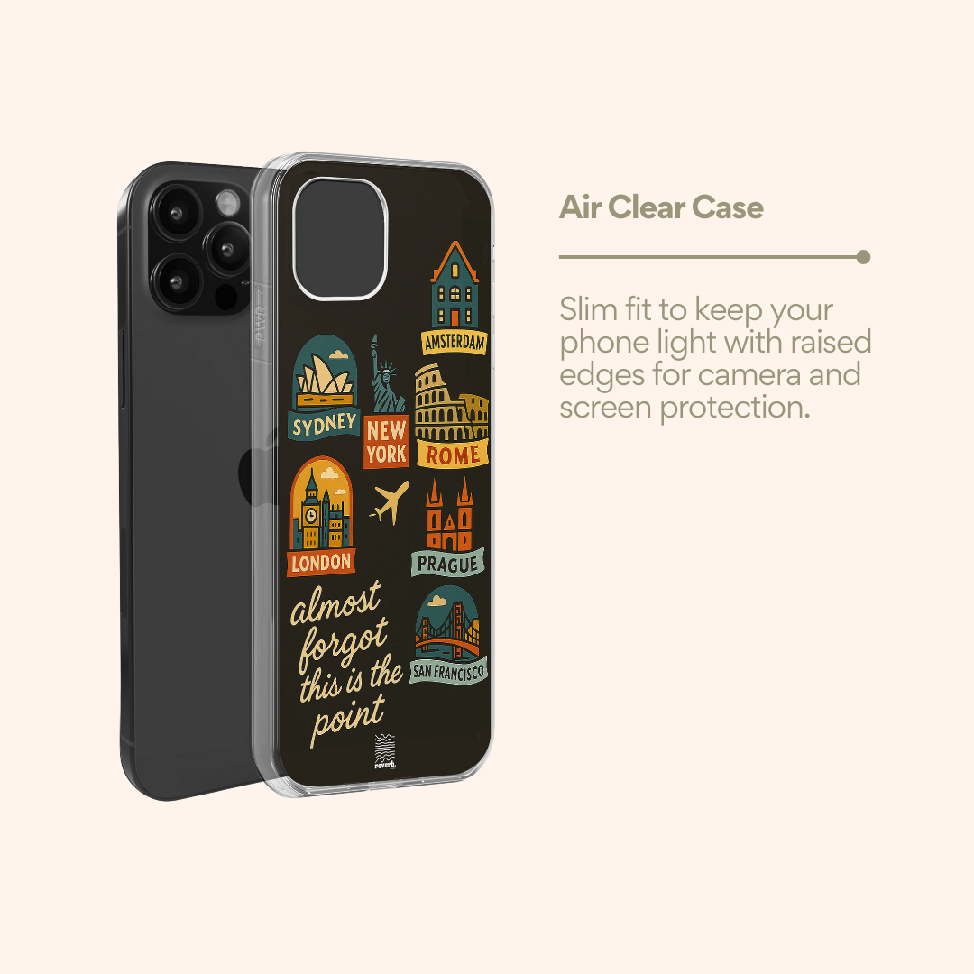 Travel Cities Edition | Phone Case | Clear