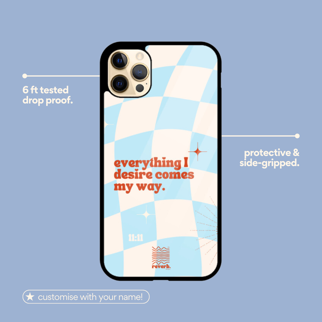 manifestation iphone case blue 1