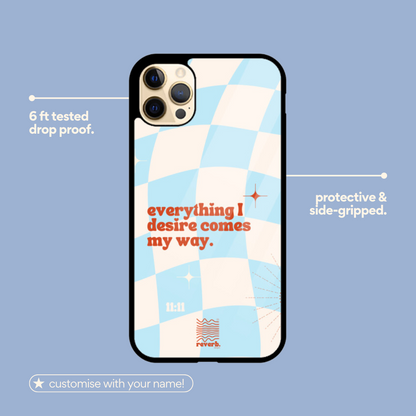 manifestation iphone case blue 1